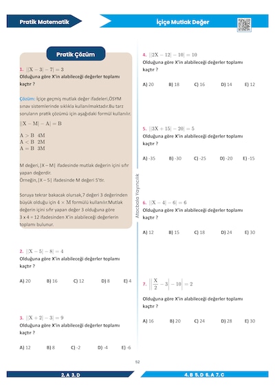 Pratik Matematik 77 Pratik Taktik Tyt-dgs-kpss-ales-ags-lgs Atacbala Yayıncılık