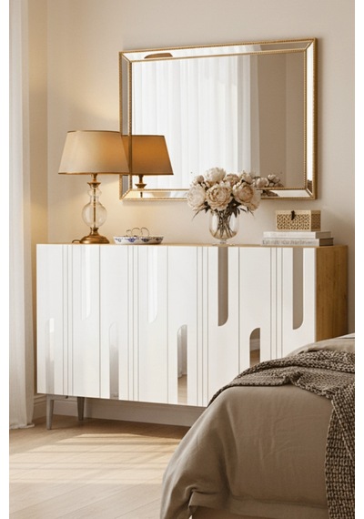 Ka1231dbs Nota120 Konsol, Kahve Köşesi Ve Tv Sehpası, Çok Amaçlı Dolap Safirmeşe - Beyaz - Sılver 120cm Ka1231dbs Nota120 Konsol, Kahve Köşesi Ve Tv Sehpası, Çok Amaçlı Dolap Safirmeşe - Beyaz - Sılver 120cm