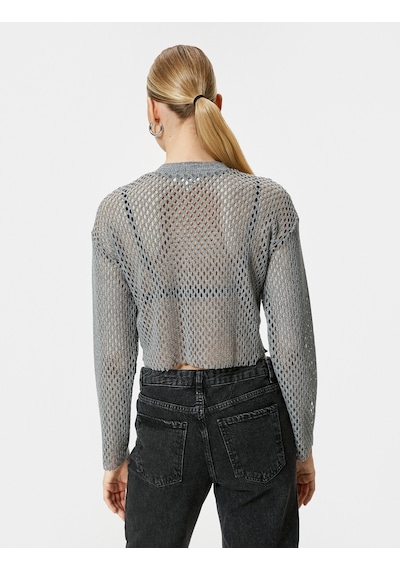 Koton Crop Ajurlu Tişört Uzun Kollu Metalik Simli Bisiklet Yaka Gümüş 4sak50254ek 4SAK50254EK038 Gümüş Koton Crop Ajurlu Tişört Uzun Kollu Metalik Simli Bisiklet Yaka Gümüş 4sak50254ek 4SAK50254EK038 Gümüş