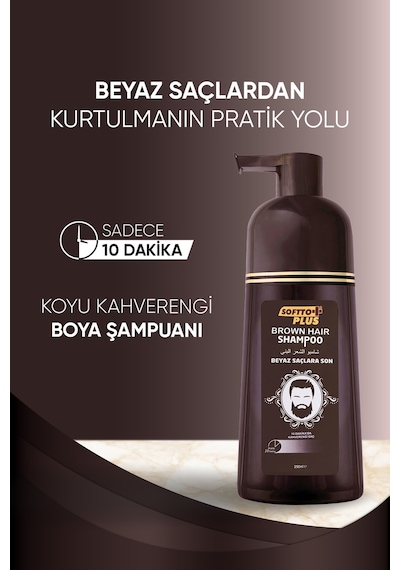 Beyaz Kapatıcı Kahverengi Şampuan 350 Ml
