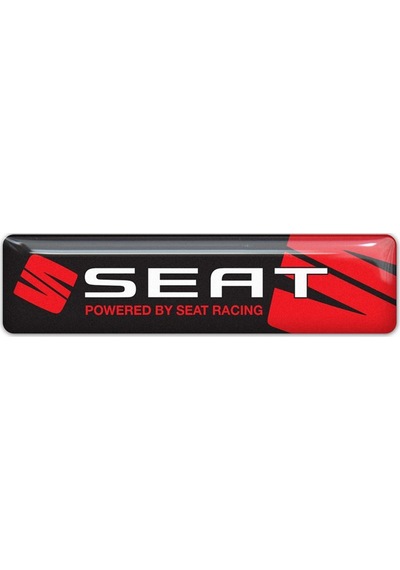 Seat Racing Kırmızı Siyah 3D Sticker 2 Adet