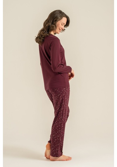 Arnetta Kadın Shine Bright Little Star Mor Uzun Kol Pijama Takım Ar3775-s-v1 Ar3775-s-v1