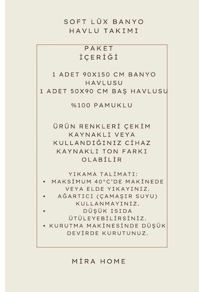 2 Parça %100 Pamuklu Soft Lüx Banyo Havlu Seti Pembe Çok Renkli
