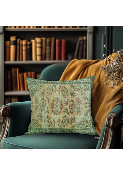 Turkıshrug Kıngdom Klasik Güzellikte Vintage Desenli Kırlent 43 X 43 Çok Renkli