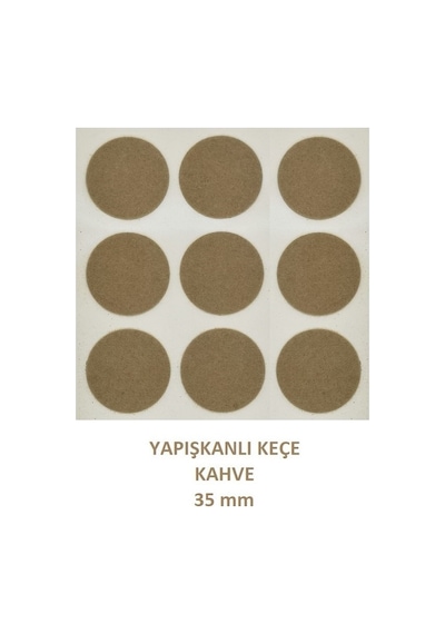 Zemin Koruyucu, Keçe Seti, Kahve, 8 Parça
