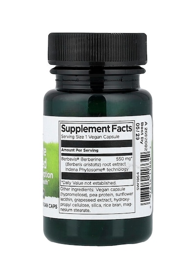 Swanson Vitamins, Berberine Advanced, 30 Vegan Caps 550 Mg Per Capsule