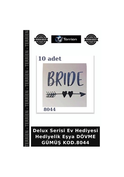 Delux Serisi Ev Hediyesi Hediyelik Eşya Dövme Gümüş Kod.8044