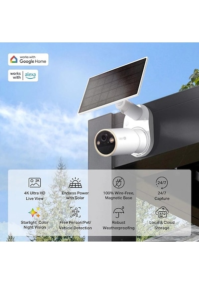 Tp-lınk 8mp Tapo C460-kıt Güneş Enerjili Güvenlik Kamerası Kiti