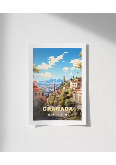 Çerçevesiz Poster Granada'nın Gizemli Güzelliği