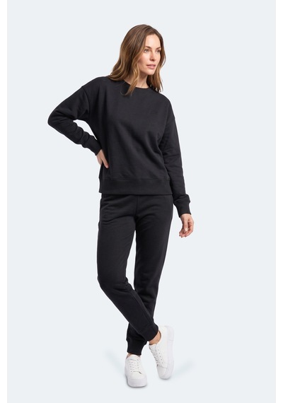 Slazenger Kunto I Kadın Siyah Sweatshırt