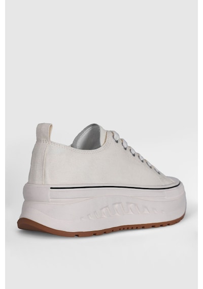 Lufian 121230092 Shay Kadın Hakiki Deri Klasik Sneaker Beyaz Beyaz