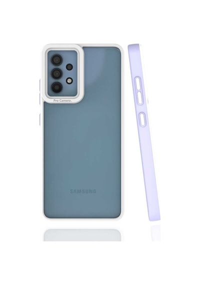 Galaxy A32 4G Kılıf Zore Mima Kenarları Renkli Silikon Kılıf