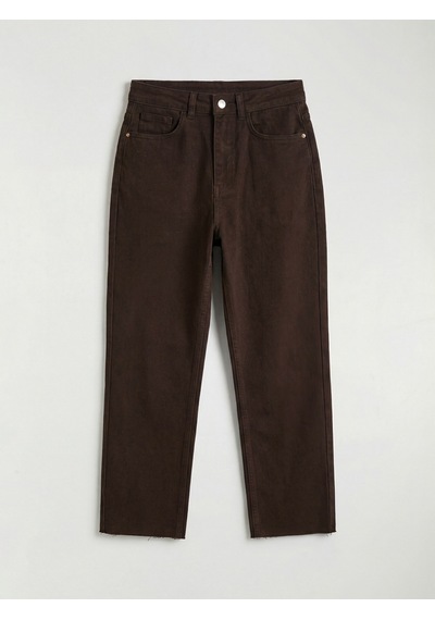 Lcw Comfort Kahverengi Flare Kadın Jean Pantolon