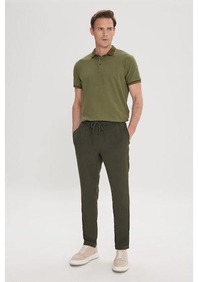 Ac&Co / Altınyıldız Classics Slim Fit Dar Kesim Beli Bağlamalı Yan Cepli Erkek Pantolon - Haki Ac&Co / Altınyıldız Classics Slim Fit Dar Kesim Beli Bağlamalı Yan Cepli Erkek Pantolon - Haki