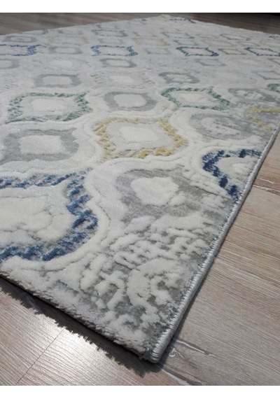Armis Halı Ritim A353A Gri Mavi Halı Yolluk 100X200 Cm