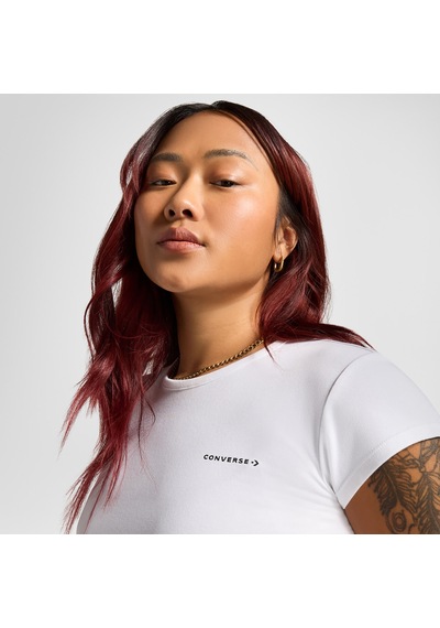 Converse Wordmark Kadın Beyaz T-shirt