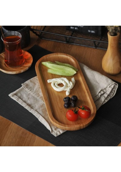 Latte Dikdörtgen Tepsi Küçük Çok Renkli