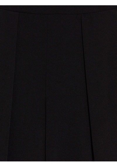 Lcw Vision Siyah Beli Lastikli Krep Kadın Balon Pantolon