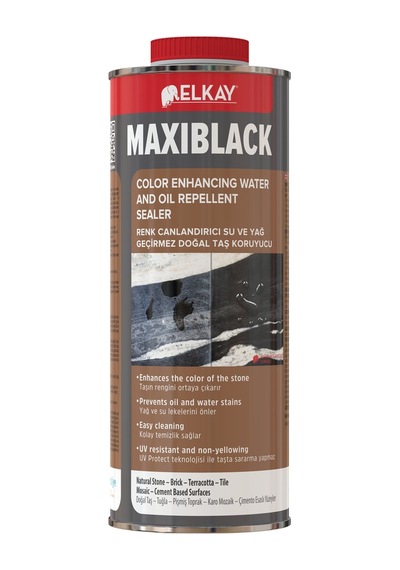 Elkay Vh2011 Maxiblack Extra Siyah Renk Canlandırıcı Doğal Taş Koruyucu 1 L