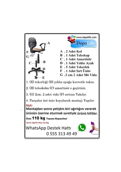 Depolife Çocuk Oyun Faaliyet Ofis Sandalyesi Koltuğu Mavi Arabalı Diğer