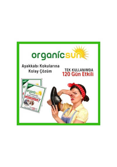Organicsun 5'li Paket Ayakkabı Koku Önleyici Giderici Toz