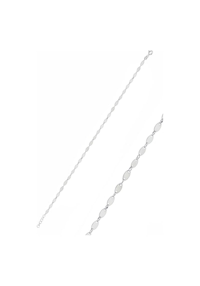 Gümüş Rodyumlu Mekik Pullu Bileklik N11.26929