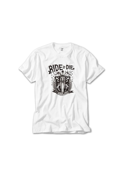 Ride Die Silhouette Beyaz Tişört Beyaz