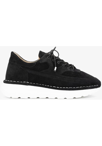 Valmenti Zoe Kadın Siyah Süet Hakiki Deri Sneakers & Spor Ayakkabı 775 26511 Bn Ayk Y24 Siyah