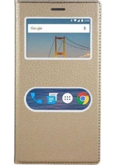 Vestel Venüs Uyumlu 5010 Kilif Kapakli Kilif 310830999 - Renk / Beyaz