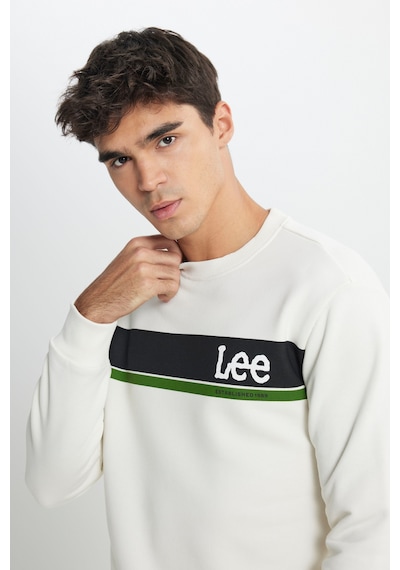 Lee Regular Fit Normal Kesim Bisiklet Yaka Kırık Beyaz Sweatshirt L232501102 Beyaz