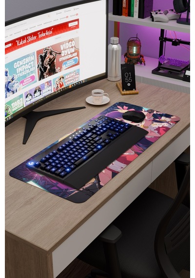 Oshi No Ko Anime V5 - 70x30 Xl Gaming Kauçuk Kaymaz Taban Mouse Pad Fare Altlığı