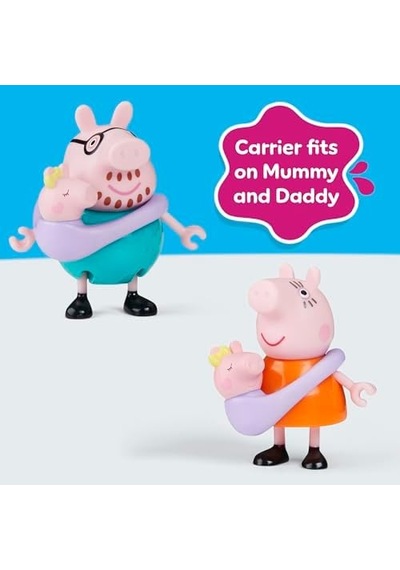Peppa'nın 5 Kişilik Ailesi Ve Bebek Evie El Ele Tutuşabilen Hareketli Figürler 3 Yaş Ve Üzeri Kız Ve Erkek Çocuklar İçin Okul Öncesi Oyuncak