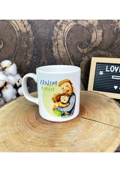 Giftmoda Canım Babam Tasarımlı Kupa Bardak Sku: Smg8690010566706 Acı Kahve