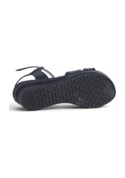 Ayakcenter Byn Ayışığı By34 Cilt Siyah Kadın 7 Cm Topuklu Sandalet