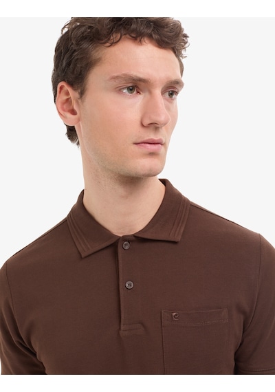 Pierre Cardin Erkek Koyu Kahverengi Tişört Basic 50325290-vr084