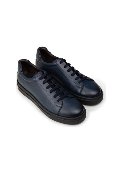 Deery Erkek Süet Lacivert Sneaker Ayakkabı - 02018mlcvc02