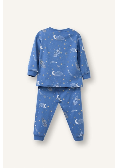 Defacto %100 Pamuklu Desenli 2'li Pijama Takımı Erkek Bebek G8832A526SP