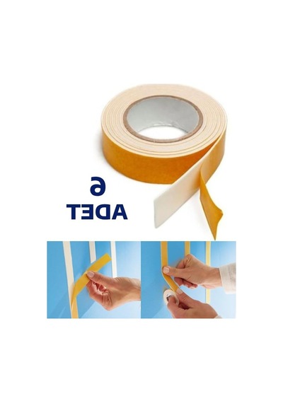 Çift Taraflı Köpük Bant, 2 Metre Uzunlukta Ve 6 Adet İle Pratik
