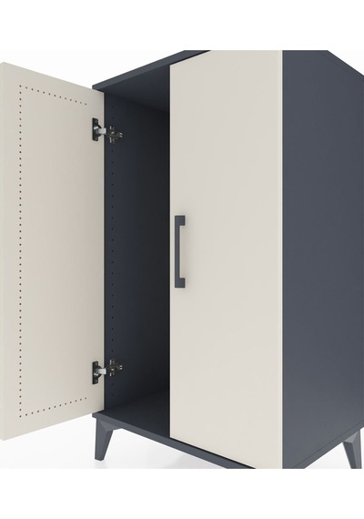 Hyperion Komodin 2 Kapaklı 60x44x106 Antrasit-aytaşı Antrasit
