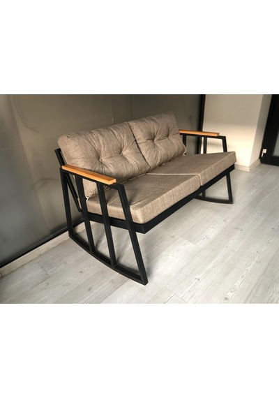 2'li Sallanan Sandalye Tv Koltuğu Kafe-balkon-mutfak-berjer-ofis Sallanır Çiftli Koltuk Çok Renkli