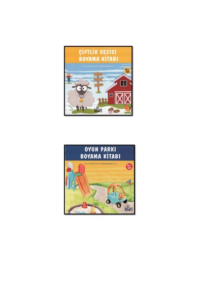 Çiftlik Gezisi - Oyun Parkı Boyama Kitapları 2 Kitap
