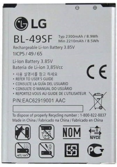 LG Uyumlu G4 Beat G4 Mini G4C Batarya Pil Bl-49Sf