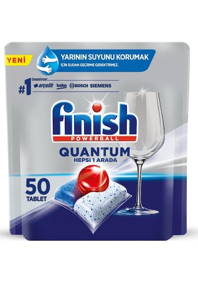 Finish Quantum 50 Kapsül Bulaşık Makinesi Deterjanı Tableti