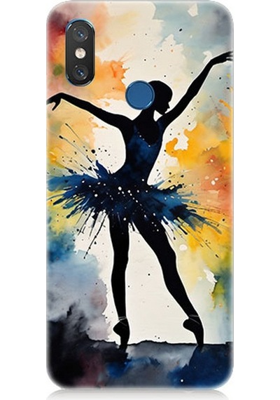 Xiaomi Mi 8 Uyumlu Dansın Büyülü Gölgesi Desenli Silikon Kılıf Çok Renkli