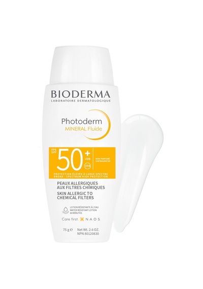 Bioderma Photoderm Mineral Fluid Spf50+ Çok Hassas Ciltler İçin Çok Yüksek Korumalı Yüz, Vücut Güneş Kremi 75 G