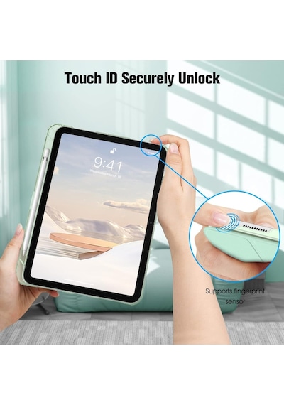 Apple Uyumlu iPad Air 5. Nesil 10.9 Kılıf Flip Cover Kalem Bölmeli Pc Case-10.nesil Değil-a2588 A2589 A2591 Kılıf