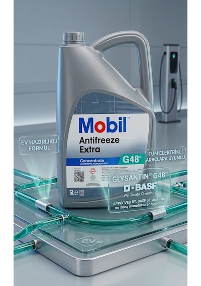 Mobil Antifreeze Extra G48 - 5l Tesla Araç Onaylı Soğutma Sıvısı
