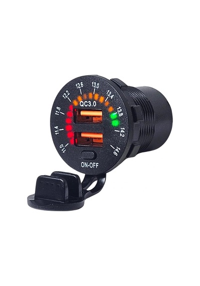Ic-266d-5 Pano Tip Akü Göstergeli İkili Usb 3.0