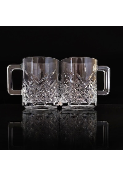 Paşabahçe 2'li Timeless 55462 Kulplu Çay Ve Nescafe Fincanı Kupası
