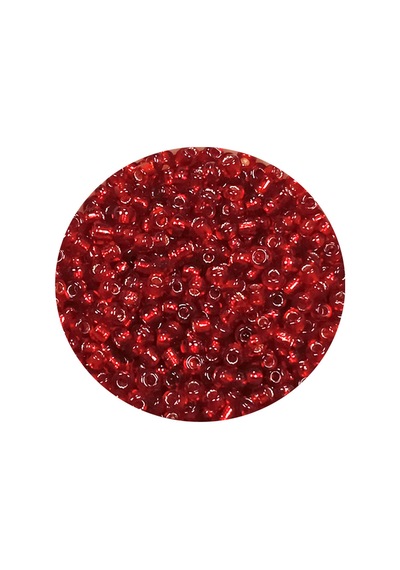 Dökme Cam Kum Boncuk 11/0 2 Mm - 60 Gram - Şeffaf Koyu Kırmızı - Bnc050